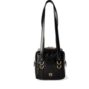 PINKO Cubic Mini Bag Schultertasche Leder 16 cm