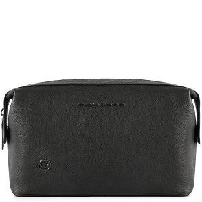 Piquadro Black Square Kulturbeutel Leder 23 cm