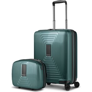 Redolz Essentials 14 Kofferset 2 tlg. Kabinentrolley mit Dehnfalte & Beautycase