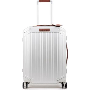 Piquadro Alu 4-Rollen Kabinentrolley Aluminium 55 cm