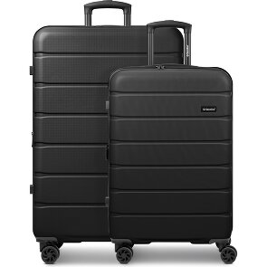 Saxoline Miami 4 Rollen Kofferset 2-teilig mit Dehnfalte