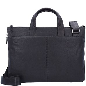 Piquadro Black Square Aktentasche Leder 42 cm Laptopfach