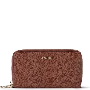 Lazarotti Bologna Leather XL Double Zip-Around Geldbörse RFID Leder 20 cm