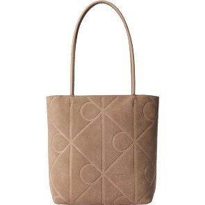 Calvin Klein Emblem AOP Shopper Tasche Leder 32 cm