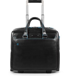 Piquadro Blue Square 2-Rollen Businesstrolley Leder 36 cm Laptopfach
