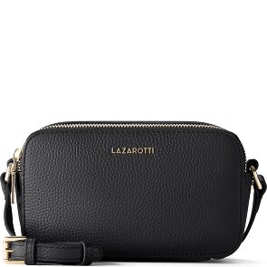 Lazarotti Bologna Leather Umhängetasche Camera-Bag Leder Double-Zip 18 cm