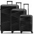  Collection 02 THE THREE SET 4 Rollen Kofferset 3-teilig Variante black metallic