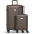  Palermo 4 Rollen Kofferset 2-teilig Variante dark brown
