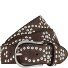  Nietengürtel Leder Variante dark taupe | 95 cm