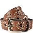  Nietengürtel Leder Variante middle brown | 80 cm