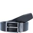  Wendegürtel Leder Variante schwarz-dunkelbraun | 80 cm