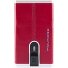  Blue Square Kreditkartenetui RFID Leder 6 cm Variante red