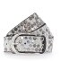  Nietengürtel Leder Variante offwhite | 90 cm