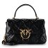 Love Lady Handtasche Leder 26 cm Variante nero-antique gold  Love Lady Handtasche Leder 26 cm Variante nero-antique gold