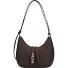  Goccia Schultertasche Leder 22 cm Variante cioccolato