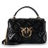 Love Lady Handtasche Leder 22 cm Variante nero-antique gold  Love Lady Handtasche Leder 22 cm Variante nero-antique gold