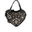  Valentina Handtasche Leder 21 cm Variante nero
