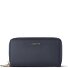  Bologna Leather XL Double Zip-Around Geldbörse RFID Leder 20 cm Variante navy