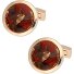  Venice Manschettenknöpfe Messing 2 cm Variante rotgold bordeaux