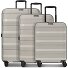  Pro PP 4 Rollen Kofferset 3-teilig mit Dehnfalte Variante light beige