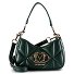 Embossed Schultertasche 22.5 cm Variante green  Embossed Schultertasche 22.5 cm Variante green