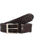  Business Flechtgürtel Leder Variante ebony | 100 cm