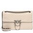  Love One Schultertasche Leder 26 cm Variante bianco seta-matt silver