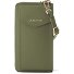  Bologna Leather Zip-Around Geldbörse Handytasche Leder 19 cm Variante olive