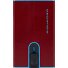 Black Square Kreditkartenetui RFID Schutz Leder 6 cm Variante red Black Square Kreditkartenetui RFID Schutz Leder 6 cm Variante red
