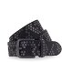 Nietengürtel Leder Variante schwarz | 110 cm Nietengürtel Leder Variante schwarz | 110 cm