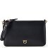  Flat Horizontal Mini Clutch Tasche Leder 19.5 cm Variante nero