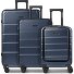 Dublin 4 Rollen Kofferset 3-teilig mit Dehnfalte Variante dark blue