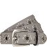  Nietengürtel Leder Variante light grey | 85 cm