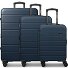  Miami 4 Rollen Kofferset 3-teilig mit Dehnfalte Variante navy blue