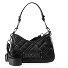 Quilted Schultertasche 25 cm Variante black-silver Quilted Schultertasche 25 cm Variante black-silver