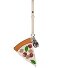  Taschenanhänger Leder 7 cm Variante multi