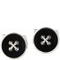 Essentials Manschettenknöpfe Messing 1,8 cm Variante black Essentials Manschettenknöpfe Messing 1,8 cm Variante black