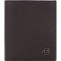  Black Square Kreditkartenetui RFID Schutz Leder 9 cm Variante dark brown