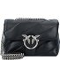  Love Puff Umhängetasche Leder 21 cm Variante nero-old silver
