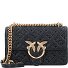 Love One Schultertasche Leder 21 cm Variante nero-antique gold  Love One Schultertasche Leder 21 cm Variante nero-antique gold