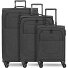  Essentials 12 THREE SET 4 Rollen Kofferset 3-teilig mit Dehnfalte Variante black2