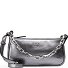  Half Moon Handtasche Leder 23 cm Variante gun metal-matt silver