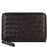 Piuma Geldbörse Leder 15 cm Variante black-gold Piuma Geldbörse Leder 15 cm Variante black-gold