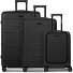 4 Rollen Kofferset 3-teilig mit Dehnfalte Variante deep black 4 Rollen Kofferset 3-teilig mit Dehnfalte Variante deep black