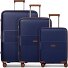  Straw Edition 02 4 Rollen Kofferset 3-teilig mit Dehnfalte Variante navy