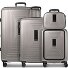  Essentials14 4-Rollen Kofferset Beautycase 4tlg mit Dehnfalte Laptopfach Variante coffee grey metallic