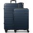  Miami 4-Rollen Kofferset S+L mit Dehnfalte Variante navy blue