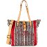  Manici Shopper Tasche 31 cm Variante righe blu-rosso