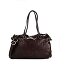  Carolina Schultertasche Leder 38 cm Variante moro