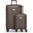  Palermo 4 Rollen Kofferset 2-teilig Variante dark brown 1